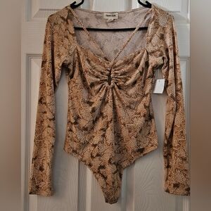 NWT Open Edit Thong Bodysuit